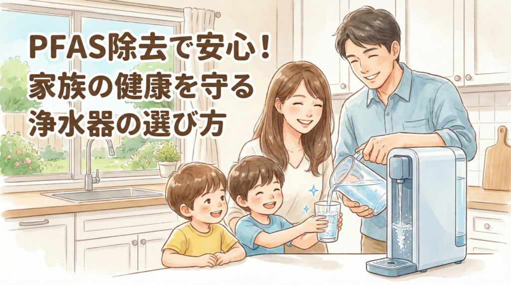 PFAS除去できる浄水器おすすめガイド｜タイプ別比較と選び方